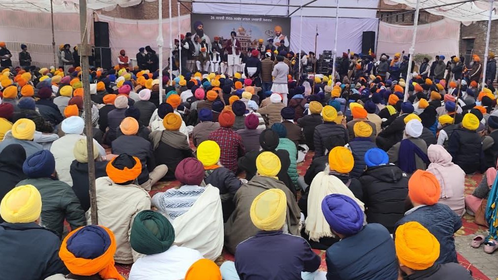 26 जनवरी 2026 को अमृतसर में हुए समागम (एकत्रता) के दौरान उपस्थित संगत का एक दृश्य। View of the Sangat during the gathering at Amritsar on 26 January 2026