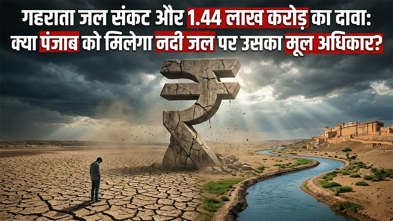 गहराता जल संकट और 1.44 लाख करोड़ का दावा: क्या पंजाब को मिलेगा नदी जल पर उसका मूल अधिकार?